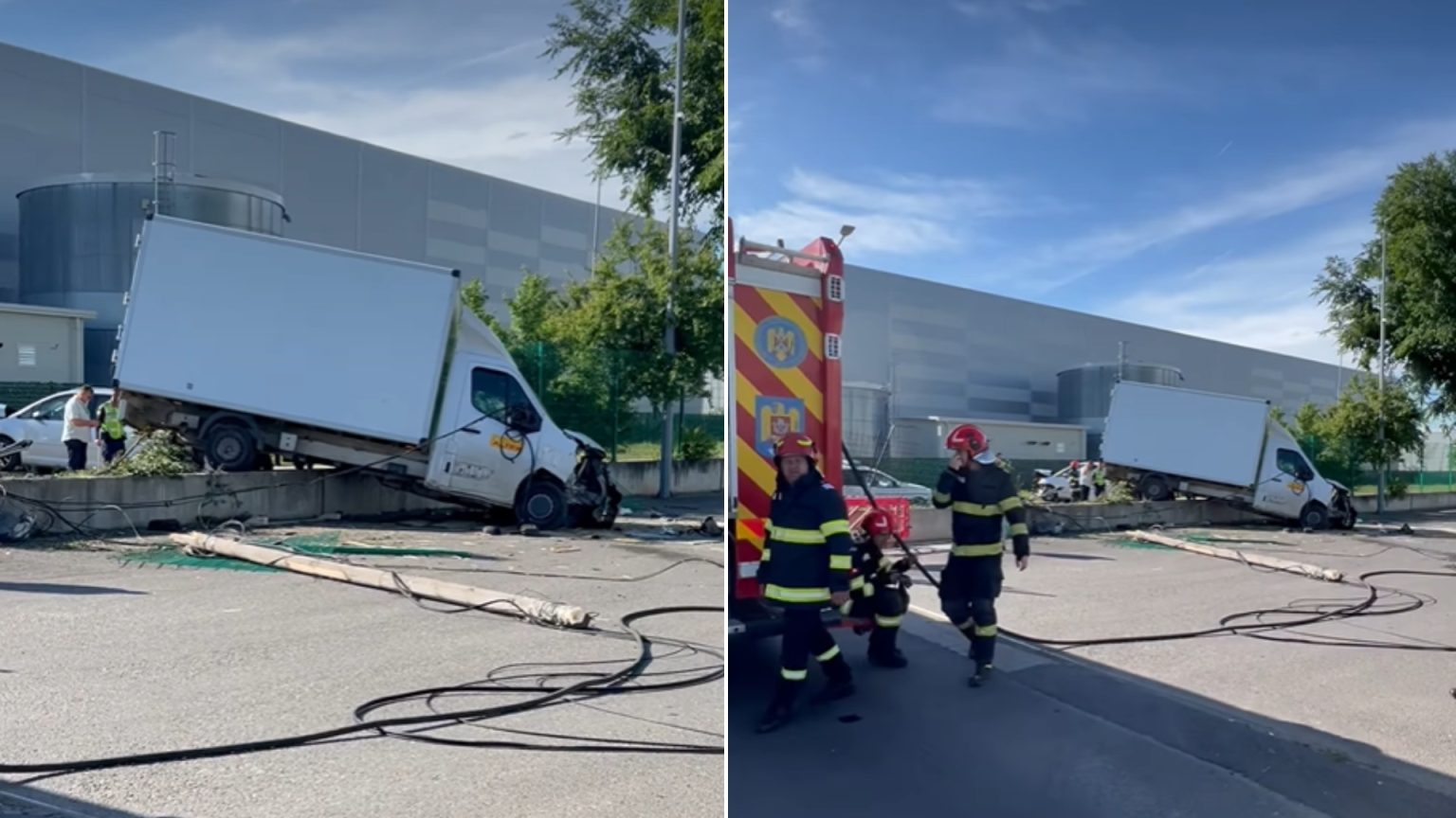 accident intre o masina si un camion in ilfov s a produs langa depozitul altex din dragomiresti 682d81518122f