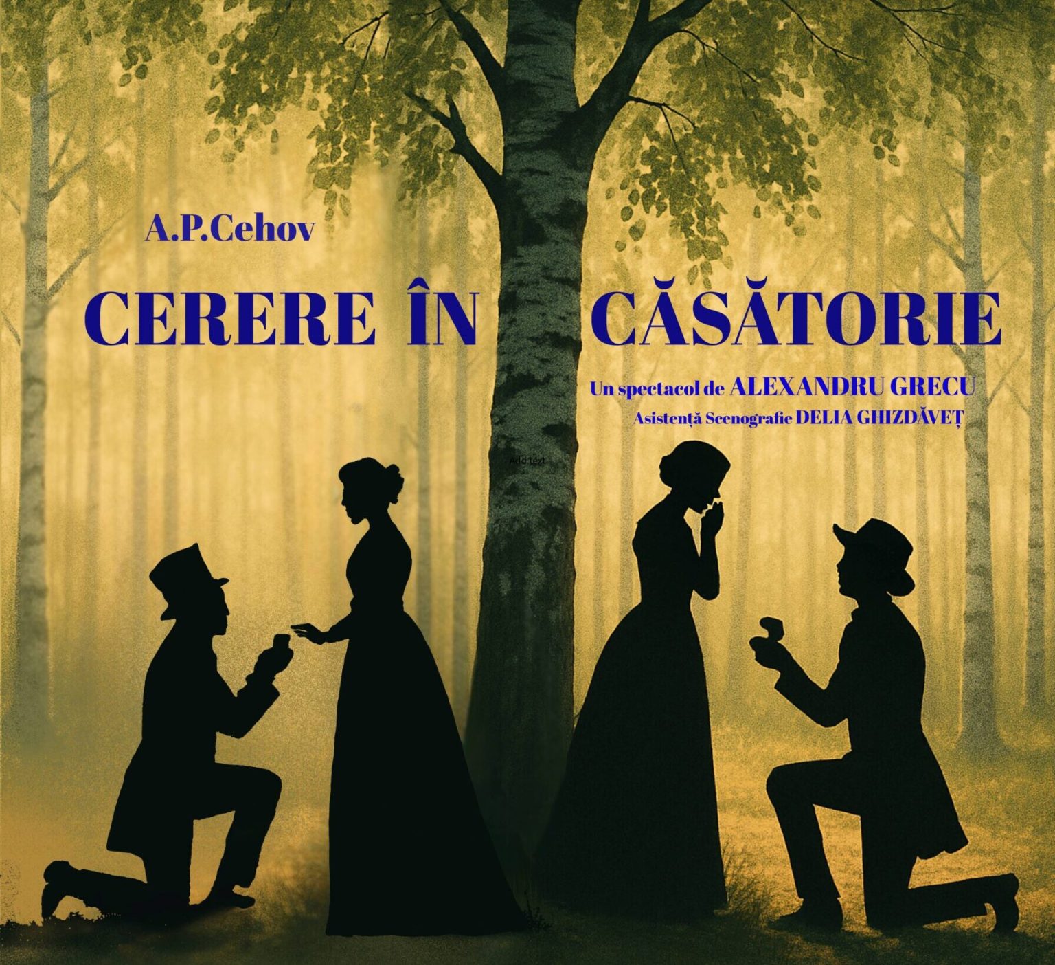 cerere in casatorie de cehov in regia lui alexandru grecu o productie originala teatrul stela popescu pe 31 mai la excelsior 683057a3f3a05