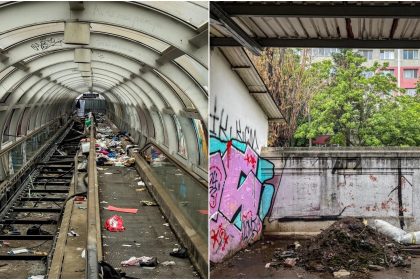 foto trotuarul rulant dintre gara basarab si gara de nord e acum o groapa de gunoi pasajul de care tine constructia nu a fost inca receptionat 6835a6117cd54