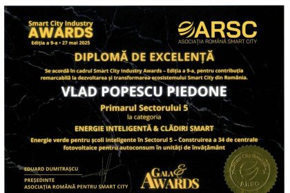 primaria sectorului 5 dublu premiu la gala smart city industry awards 2025 683806b583067