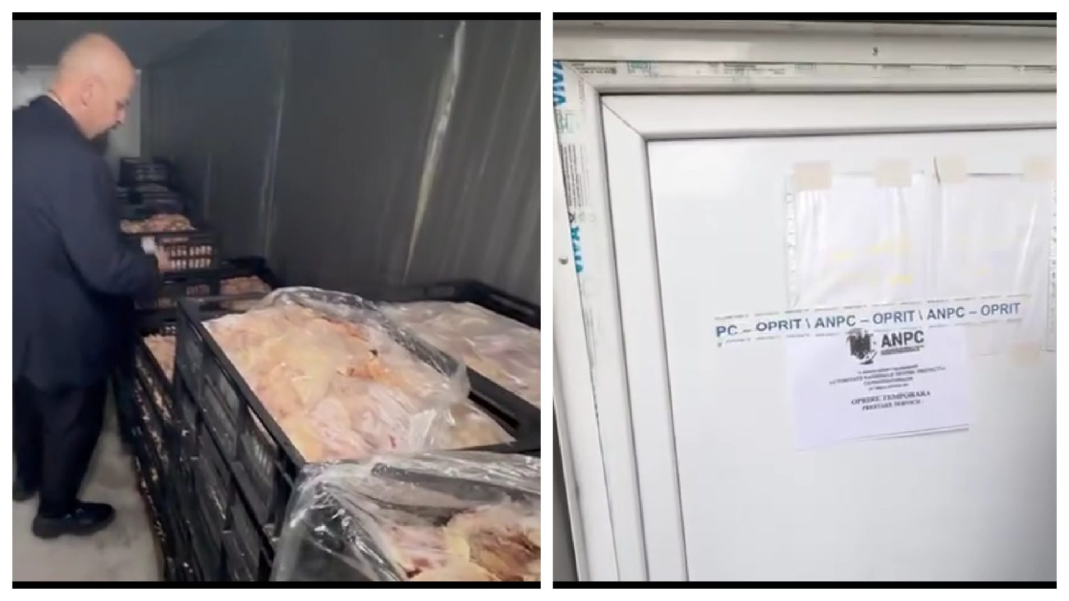 video piedone in control la un furnizor de carne pentru shaormerii din bragadiru comisarii anpc au gasit carne expirata de o luna insecte moarte si conditii insalubre 682b6c18b2455