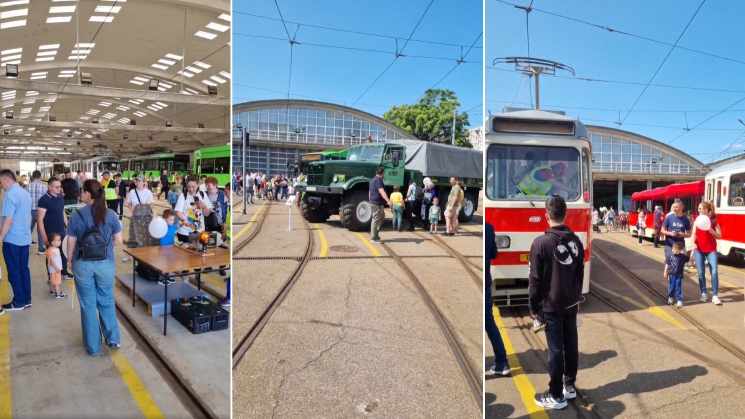 video puzderie de copii la depoul dudesti veniti sa admire batranele tramvaie dar si pe tinerelul imperio stb a pregatit ateliere de creatie si spectacole de teatru 683c299bb40bb