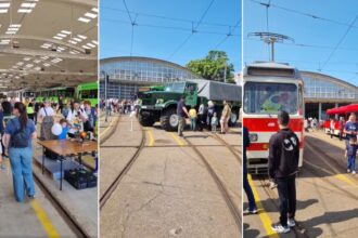 video puzderie de copii la depoul dudesti veniti sa admire batranele tramvaie dar si pe tinerelul imperio stb a pregatit ateliere de creatie si spectacole de teatru 683c299bb40bb