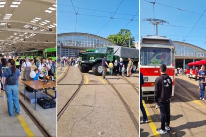 video puzderie de copii la depoul dudesti veniti sa admire batranele tramvaie dar si pe tinerelul imperio stb a pregatit ateliere de creatie si spectacole de teatru 683c299bb40bb