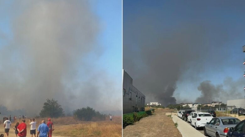 alerta incendiu in militari residence martor arde vegetatie uscata flacarile s au extins rapid s a emis mesaj ro alert video 68b057a31f579