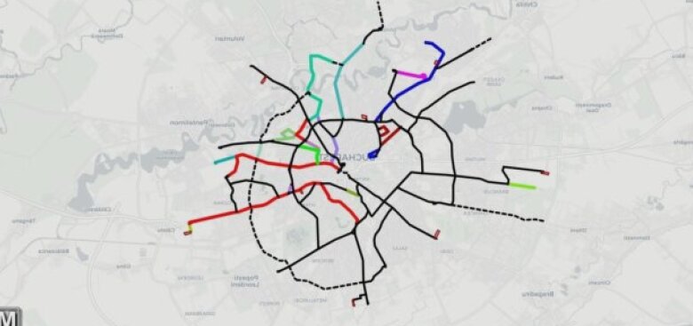 asociatia metrou usor a creat o harta interactiva unde se pot urmari stadiul modernizarii retelei de tramvai si planurile de
