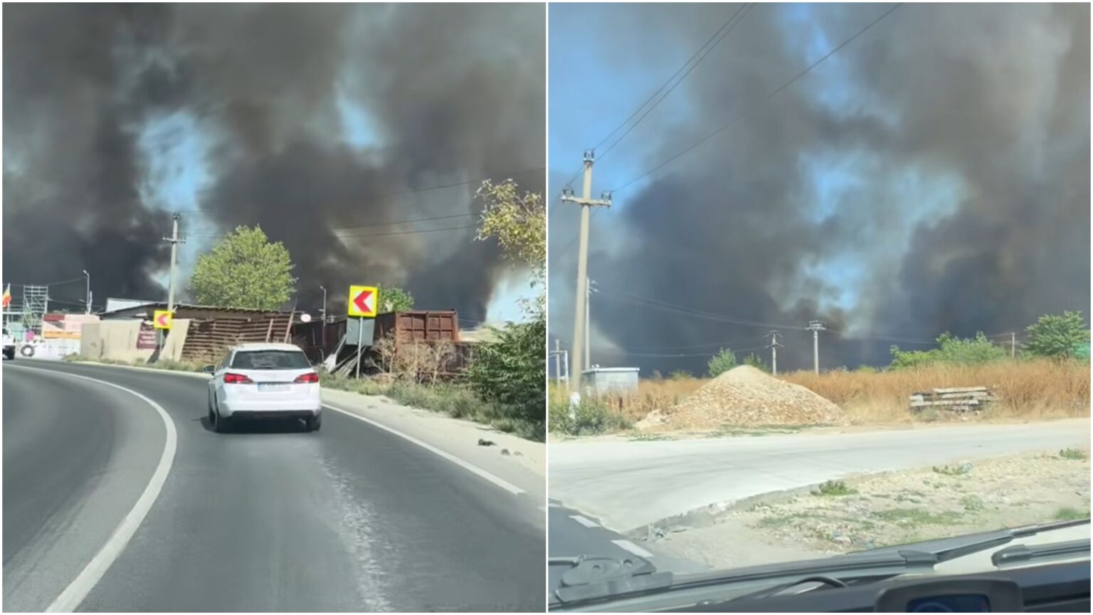 breaking trafic oprit pe centura capitalei din cauza unui incendiu extrem de violent arde vizavi de groapa glina foarte aproape de case 68b1a3bedd1a0