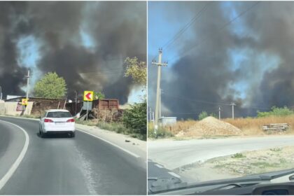 breaking trafic oprit pe centura capitalei din cauza unui incendiu extrem de violent arde vizavi de groapa glina foarte aproape de case 68b1a3bedd1a0