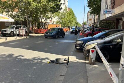 foto accident auto vs trotineta electrica pe strada amurgului din popesti leordeni martor criminalistica este la fata locului 689f18fd1d172
