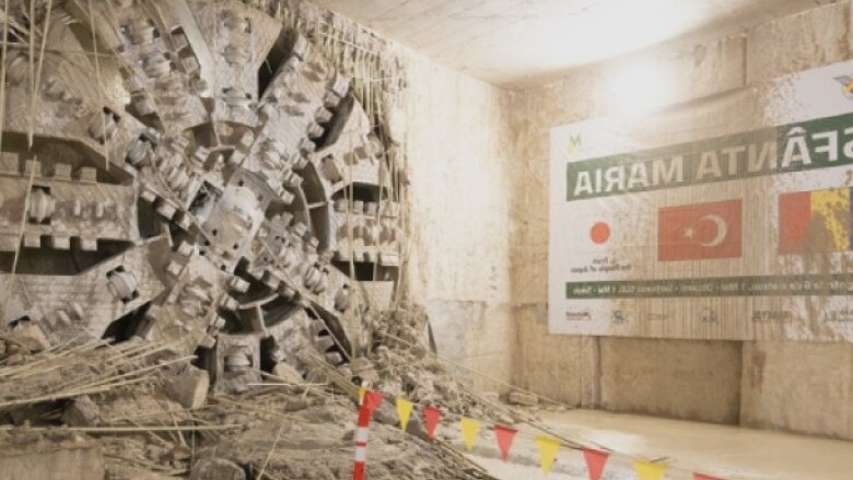 foto utilajul de forare sfanta maria a realizat primul segment de tunel intre viitoarele statii de metrou tokyo si aeroport baneasa 68a34d64e47be