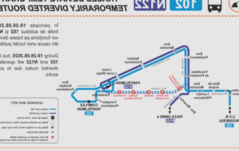 liniile de autobuz 102 si n122 vor fi deviate timp de o saptamana din 19 august 68a326a3bd209