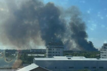 ro alert incendiu de vegetatie pe centura capitalei langa domnesti degajari mari de fum in zona clinceni oamenii din zona sunt evacuati update 689f53916b284 1