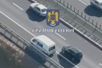 si uite asa o sa te vada toata lumea ce a patit soferul unei dube filmat din elicopter pe banda de urgenta 68a2ee7ebed6b