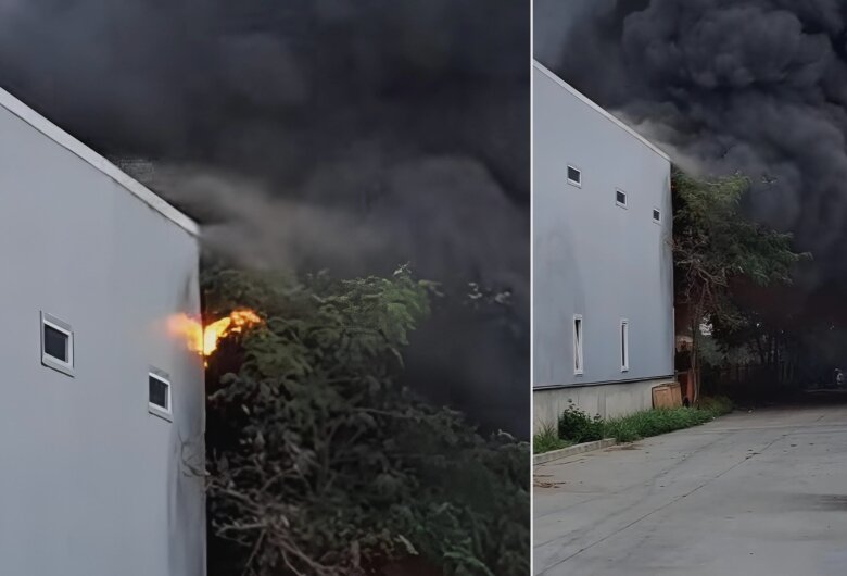 video incendiu violent in buftea cu flacara si nor negru extrem de dens mobilizare masiva a pompierilor martor arde o hala pe la rombiz 68ac0f3b6f39b