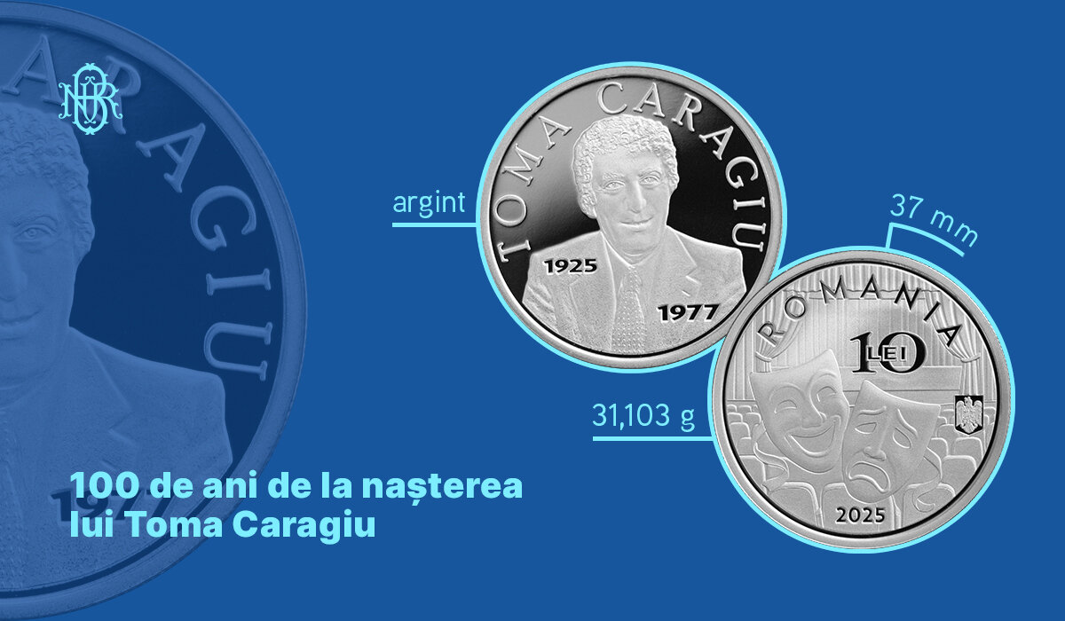 bnr lanseaza luni o moneda din argint cu tema 100 de ani de la nasterea lui toma caragiu 68cd1e8426963