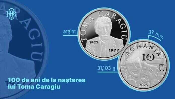 bnr lanseaza luni o moneda din argint cu tema 100 de ani de la nasterea lui toma caragiu 68ce4274dcdc8