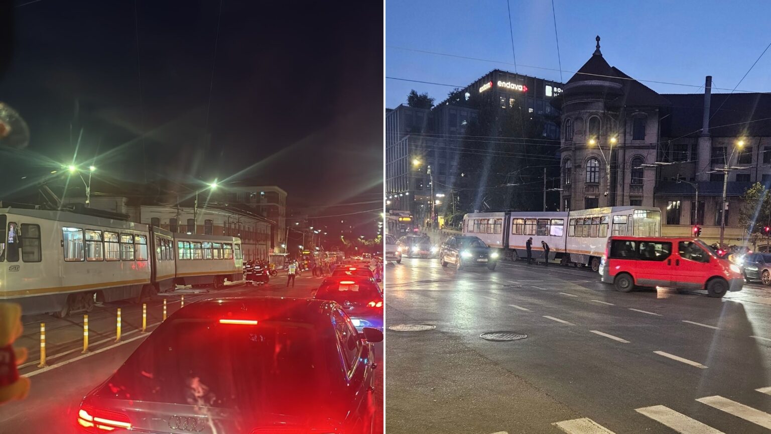 cauza naucitoare a deraierii tramvaiului 19 care a sarit de pe sine azi noapte la liceul sincai o trotineta lasata aiurea in drum sau chiar aruncata in fata lui 68bfc035bf988