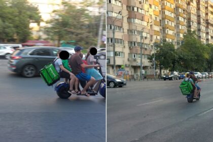 foto gestul periculos al unui barbat care plimba 4 copii pe scuter prin colentina un pusti purta un rucsac voluminos in spate bucuresteanca nu e prima data cand ii vad 68bafe8a69fc7