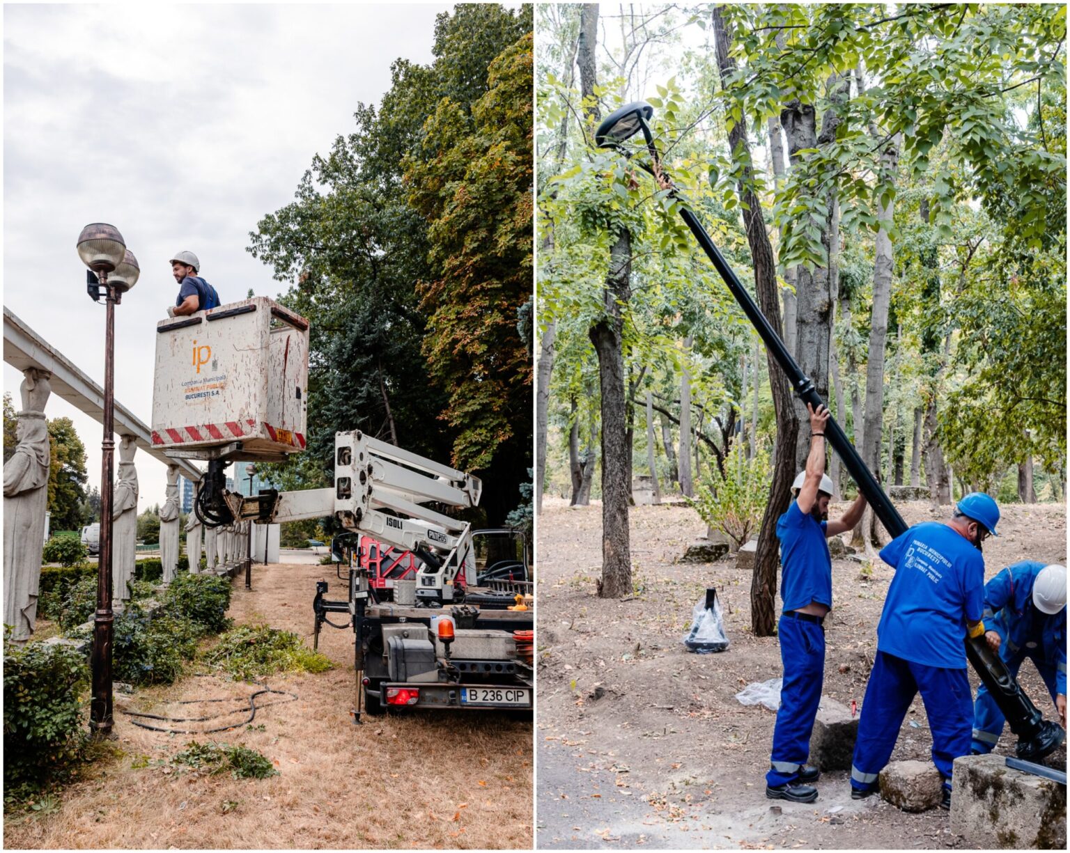 foto s au instalat noi stalpi de iluminat in parcul herastrau se schimba si sistemele de iluminat cu tehnologie led anunta bujduveanu 68c18b7c3cffd