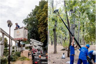 foto s au instalat noi stalpi de iluminat in parcul herastrau se schimba si sistemele de iluminat cu tehnologie led anunta bujduveanu 68c18b7c3cffd