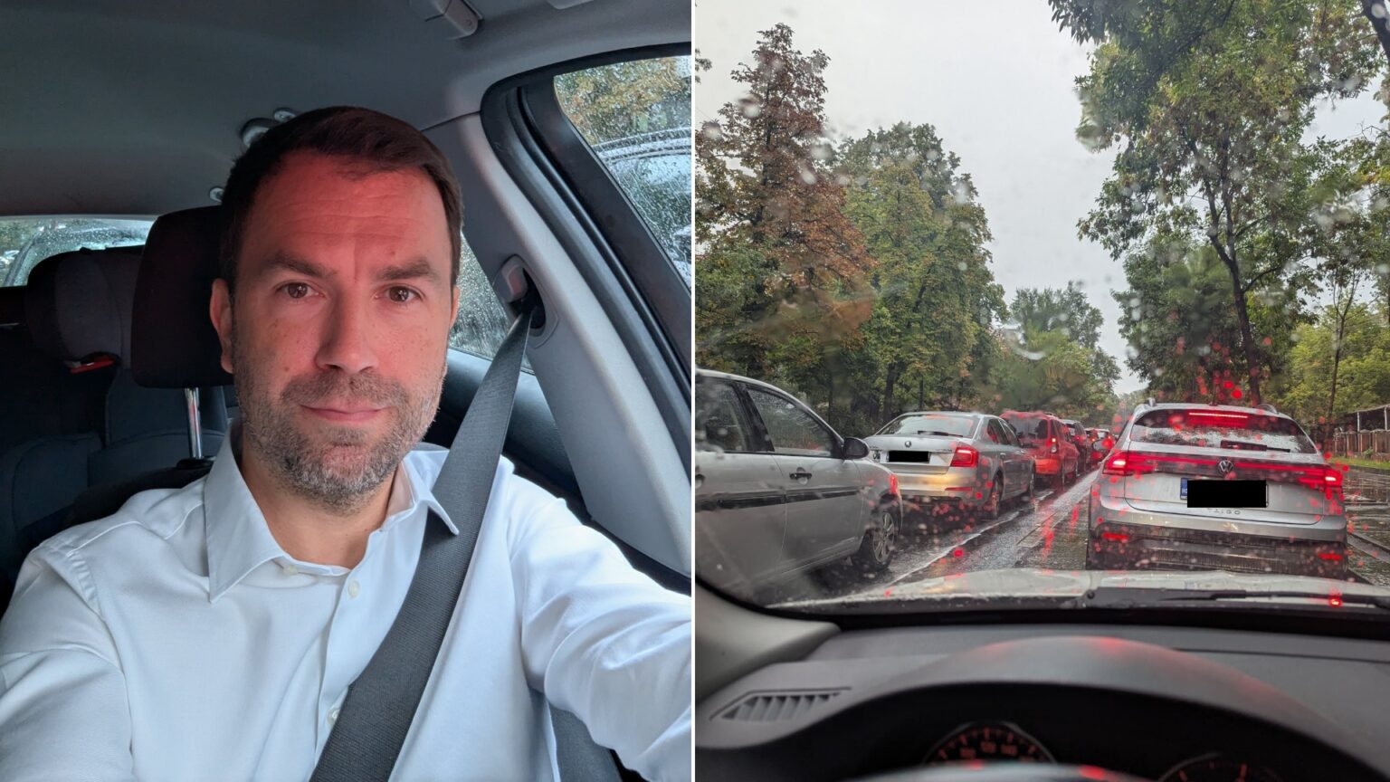 foto si dl drula intra in hora electorala a fluidizarii traficului blocat la semafor anunta un plan detaliat pentru mobilitate o bucuresteanca ii sugereaza telegondole 68ca9715aabda