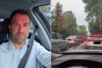 foto si dl drula intra in hora electorala a fluidizarii traficului blocat la semafor anunta un plan detaliat pentru mobilitate o bucuresteanca ii sugereaza telegondole 68ca9715aabda