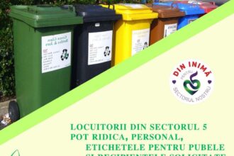 locuitorii sectorului 5 isi pot ridica personal etichetele si recipientele pentru pubele 68b6fee40ab82 1
