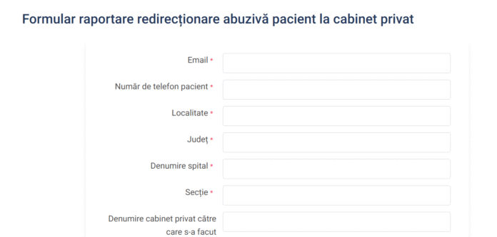pacientii pot raporta daca un medic de la stat i a trimis la privat unde se fac sesizarile 68b6c58267c8a