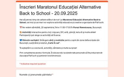 primaria sectorului 5 organizeaza maratonul educatiei alternative back to school 68cbf02979631