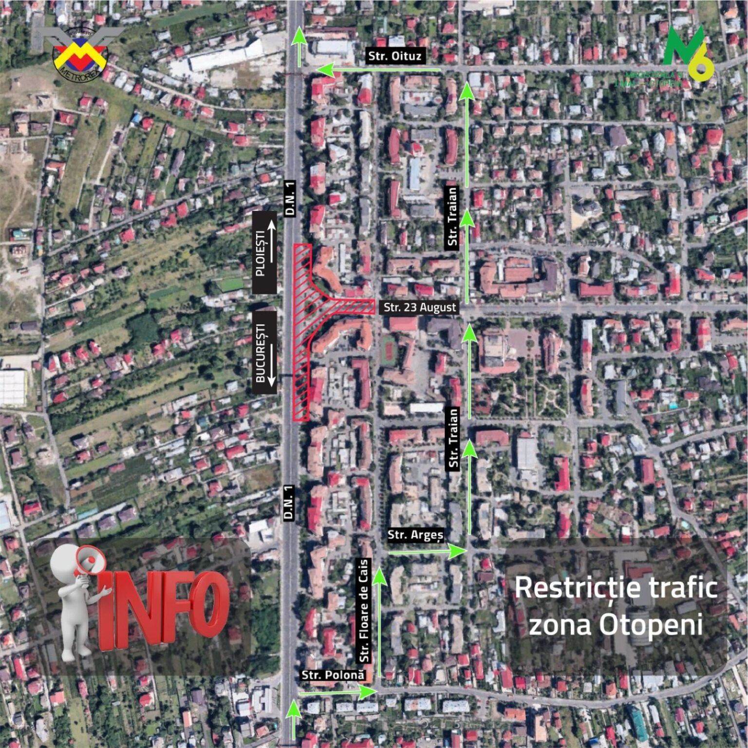 restrictii de circulatie pe dn1 in otopeni pentru lucrarile la statia de metrou 68c2d44e32104