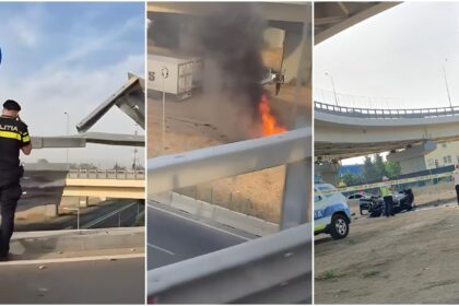 video accident cumplit pe pasaj in berceni o masina a cazut de pe pod a explodat si s a facut scrum martori a fost fatal pentru sofer si pasagerul din dreapta 68bd2c539ebe9