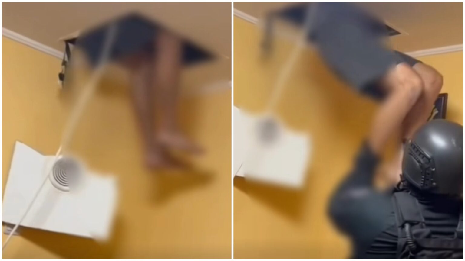 video doi barbati dati in urmarire nationala au fost prinsi astazi de catre politistii capitalei unul dintre ei s a ascuns intr o gaura de tavan 68cd807033892