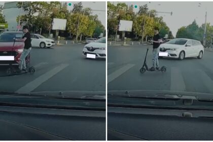 video momentul in care un pusti traverseaza grabit pe trotineta fix cand se face rosu la semafor si e lovit de o masina dezbaterea troti in bucuresti acum despre copii 68c119d002d41