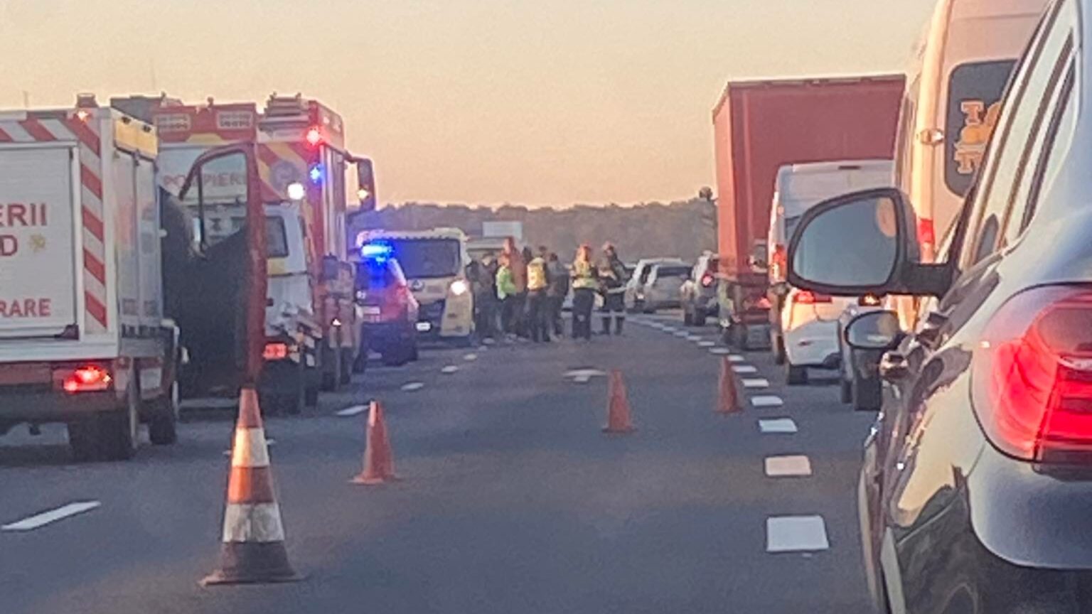 alerta carambol pe a3 autostrada e aproape blocata pe sensul dinspre ploiesti spre bucuresti accidentul in lant produs in zona gruiu 68f5cf0db654c