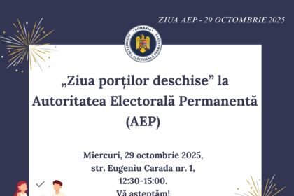 autoritatea electorala permanenta organizeaza ziua portilor deschise pe 29 octombrie 6901df415c640