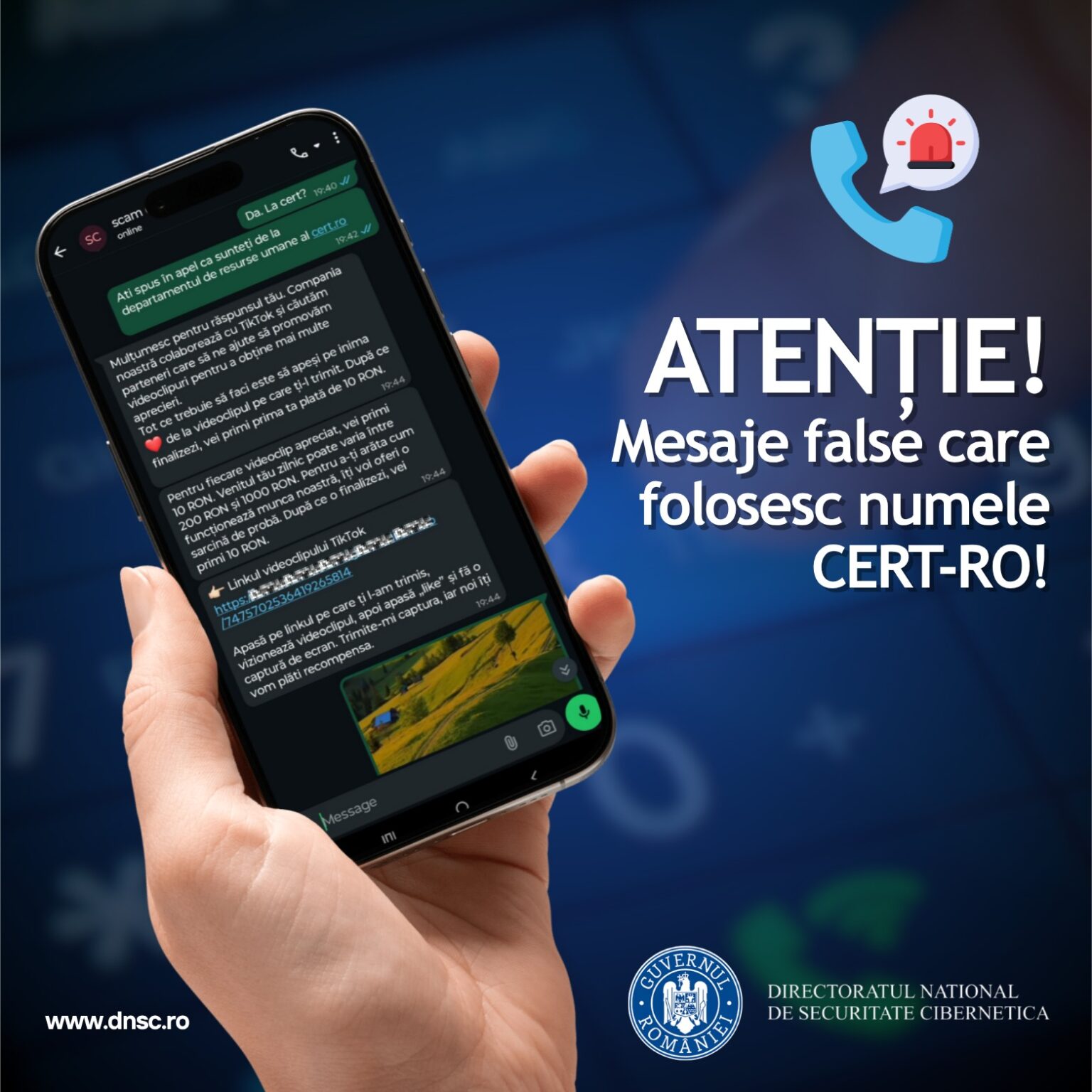 avertisment dnsc nicio institutie publica nu va va contacta pe whatsapp pentru oferte de castiguri rapide 68ff4caa90194