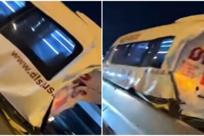 breaking accident extrem de grav cu microbuz vs camion pe centura capitalei 6 oameni raniti toti cu politraumatisme transportati de urgenta la spital 68e74acb9ca5c