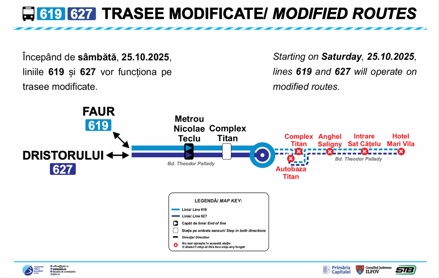 capatul liniilor 619 si 627 modificat la metrou nicolae teclu 68fb87154cf56