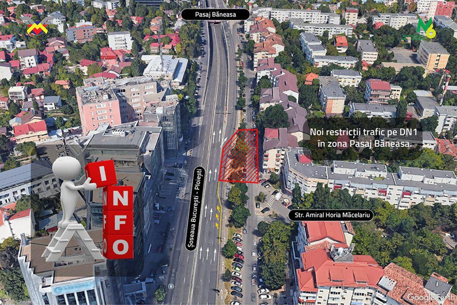 esential noi restrictii pe dn1 pe sensul bucuresti ploiesti in zona pasajului baneasa santierul pentru m6 va ocupa prima banda timp de 40 de zile anunta metrorex 68ee43ab32027