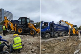 foto au inceput sapaturile pentru fundatia noii piete berceni baluta dispar si constructiile din spatele vechiului complex comercial facem loc pentru structura metalica 68f11f01b7925