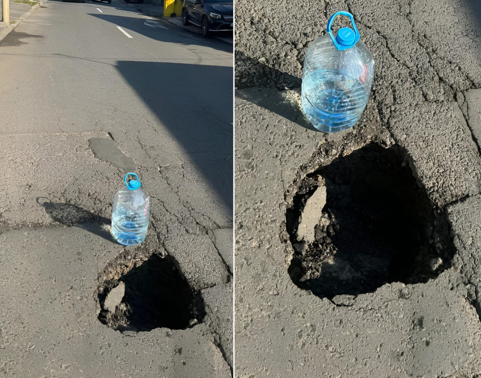 foto bucuresti acest oras in care e posibila aceasta groapa e pe strada veseliei din s5 acolo unde la o furtuna o masina a fost facuta praf de un copac 68f8d68dba856