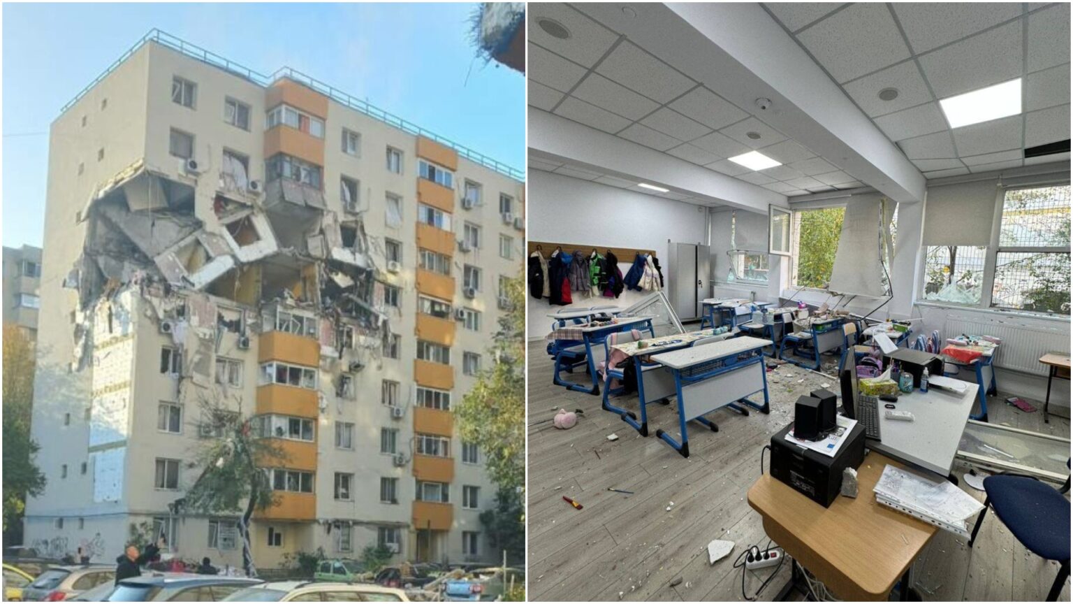 foto cum s a simtit explozia de la blocul de pe calea rahovei la liceul dimitrie bolintineanu profesorscaunul meu a fost mutat cu tot cu mine circa 20 de centimetri 68f34f3a3f281