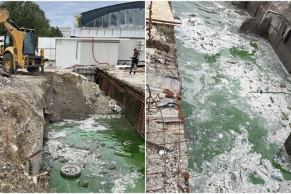 foto gramezi de moloz scoase din lacul tei si depozitate pe terenul fostului club bamboo garda de mediu a dat amenzi obligand proprietarul sa scape de deseuri 68dd490911364