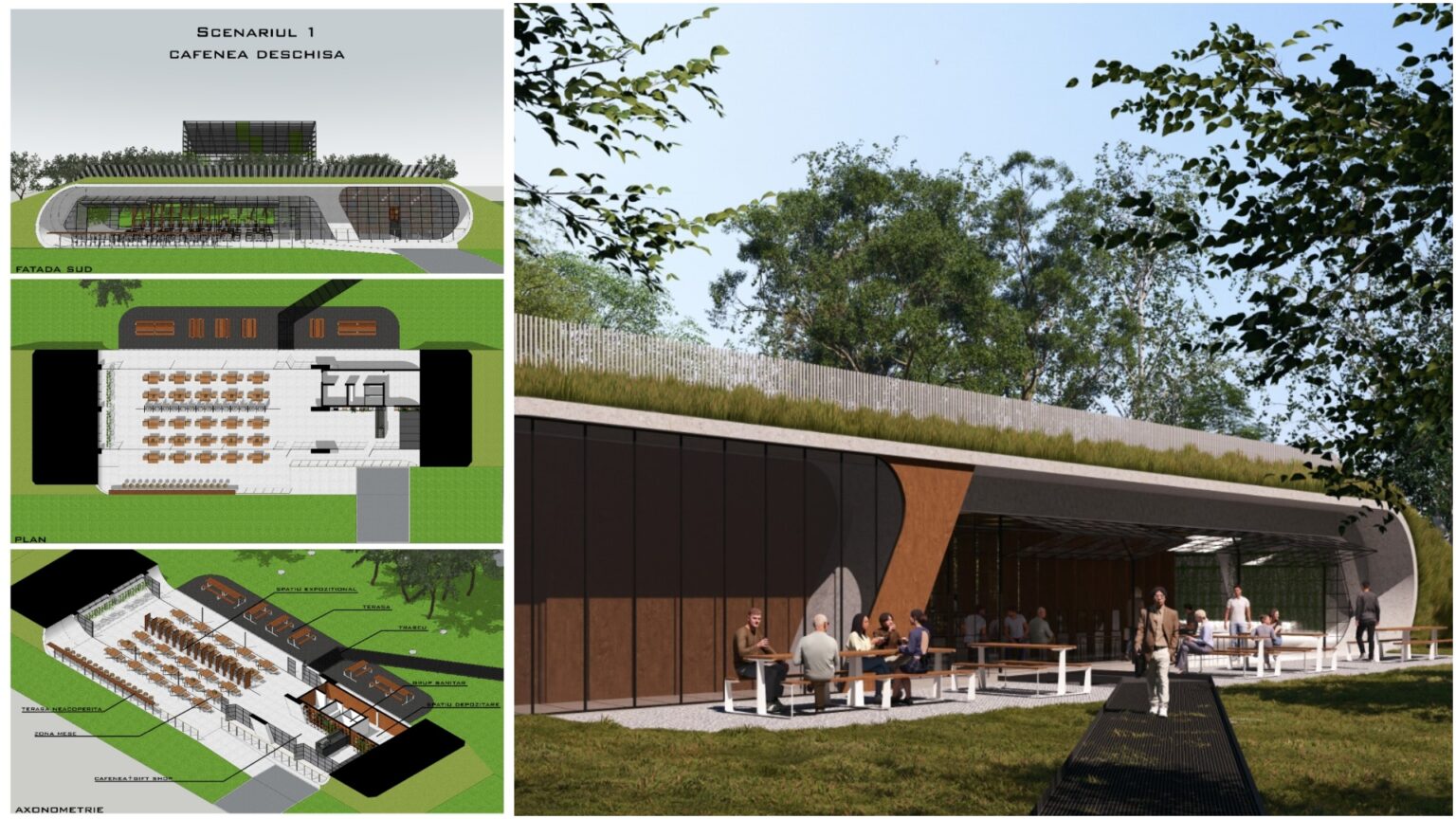 foto loc pentru conferinte si expozitii cu o cafenea si un magazin de suveniruri langa serele exotice din militari cum va arata noul spatiu multifunctional 68dfdf61c69a9