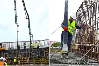 foto lucrarile la pasajul aparatorii patriei avanseaza primul picior picior al podului a fost turnat baluta de acum se va si vedea progresul incepe etapa de suprafata 68f5f930a03a6