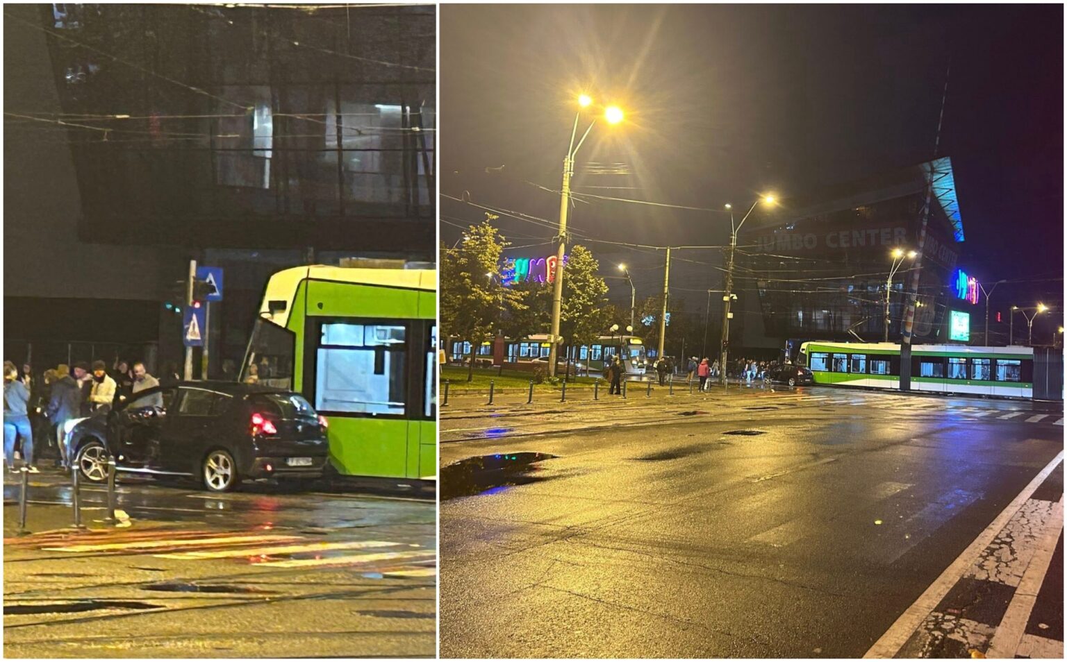 foto un tramvai si o masina s au ciocnit la prima ora la intersectia dintre strada progresului si calea rahovei 7 linii stb blocate si deviate dimineata 68e3518ff2132