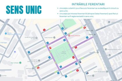 incepand cu data de 15 octombrie 2025 circulatia rutiera in jurul parcului ferentari se va desfasura in circuit cu sens unic 68ef3ee2c2f73