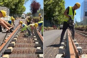 lucrarile de modernizare a sinelor de tramvai de pe bulevardul expozitiei continua stadiul lucrarilor pe intregul lot 11 au ajuns la un stadiu de 75 68ef9aebc043b