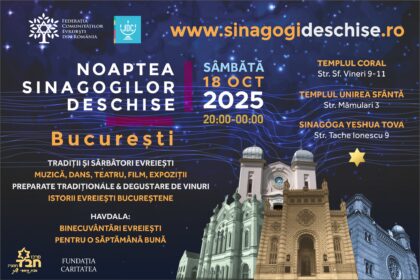 noaptea sinagogilor deschise sambata viitoare in capitala 68eb5e5b9494a