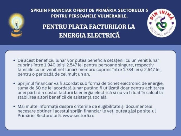 primarul sectorului 5 vlad popescu piedone sprijin financiar pentru persoanele vulnerabile pentru plata facturilor la energia electrica 68fa2d5ec1c44